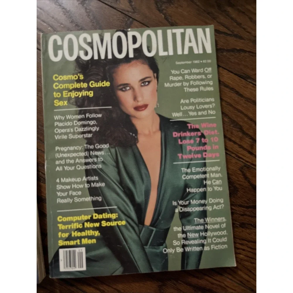 Lot Of 3 Vintage Cosmopolitan Magazines From 1982 Good Cond April Sept Dec